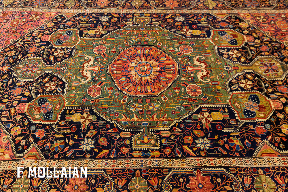 Persian Saruk Farahan Antique Rug n°:58122537